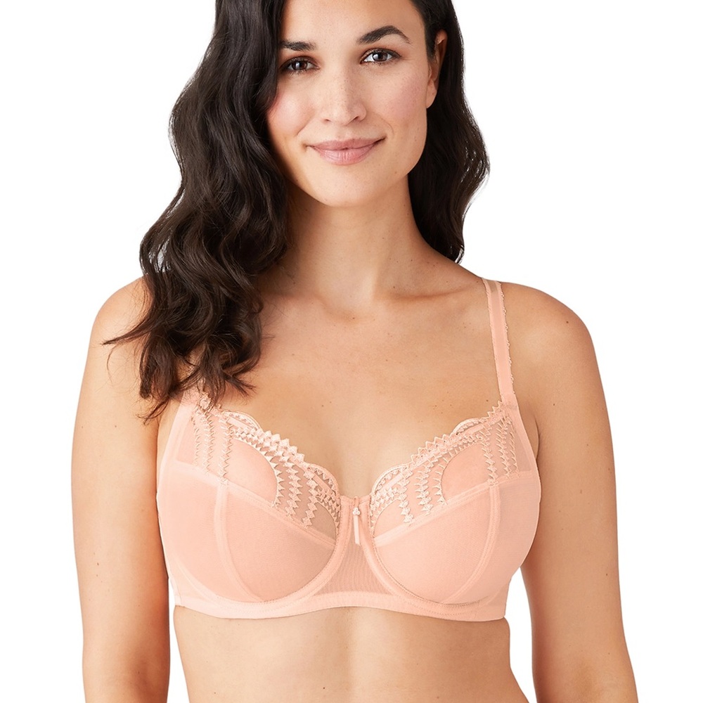 Wacoal Evocative Edge Bra/Panty Set in Peach Parfait Bra 42G/Panty 8/XL NWOT